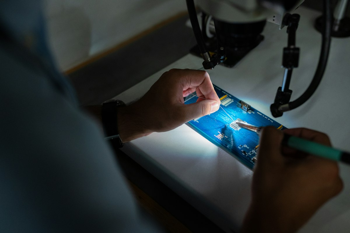 Reparation av mobiltelefon i verkstad i Jönköping